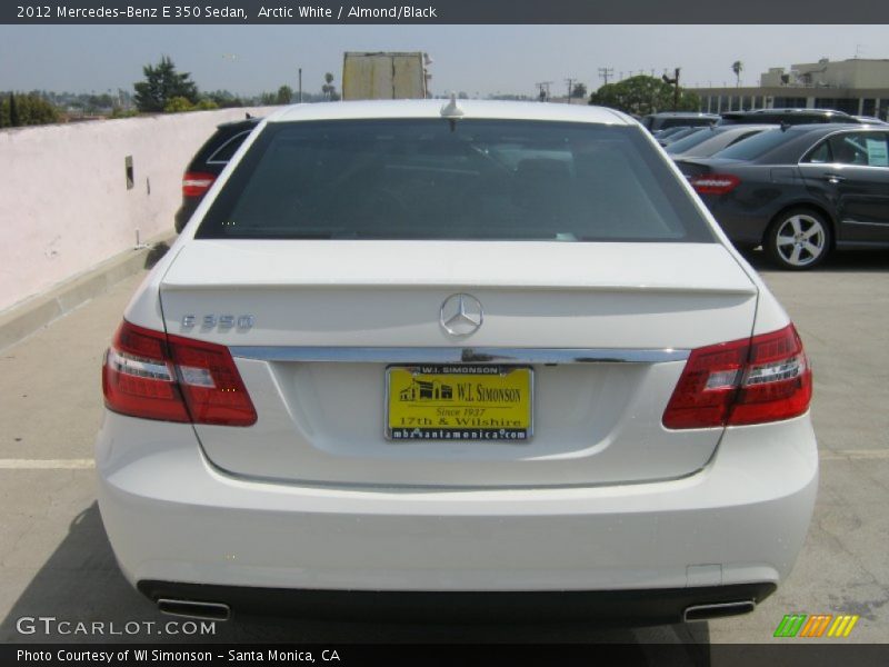 Arctic White / Almond/Black 2012 Mercedes-Benz E 350 Sedan