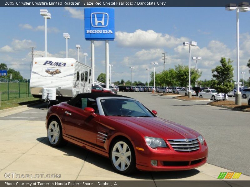 Blaze Red Crystal Pearlcoat / Dark Slate Grey 2005 Chrysler Crossfire Limited Roadster