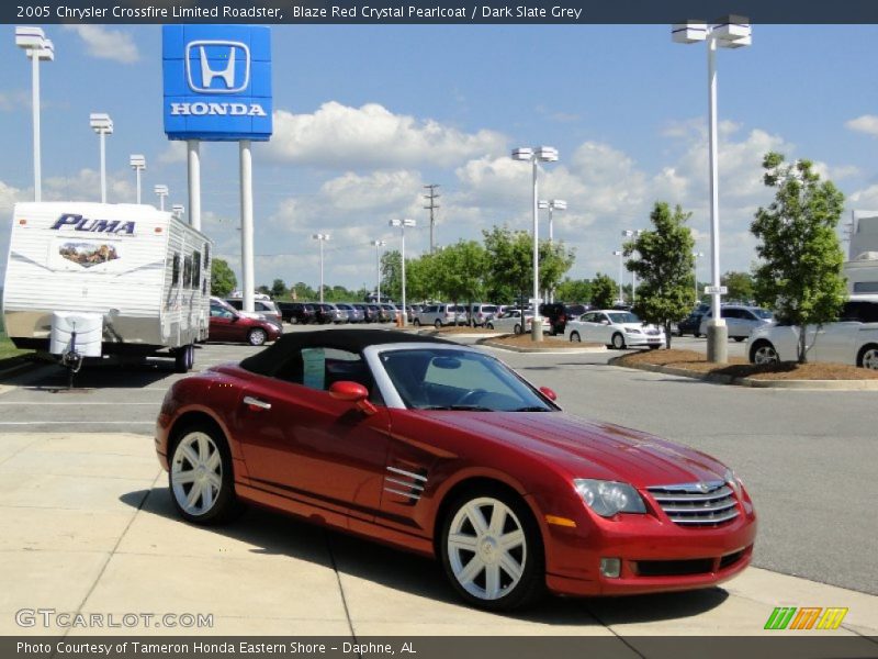Blaze Red Crystal Pearlcoat / Dark Slate Grey 2005 Chrysler Crossfire Limited Roadster