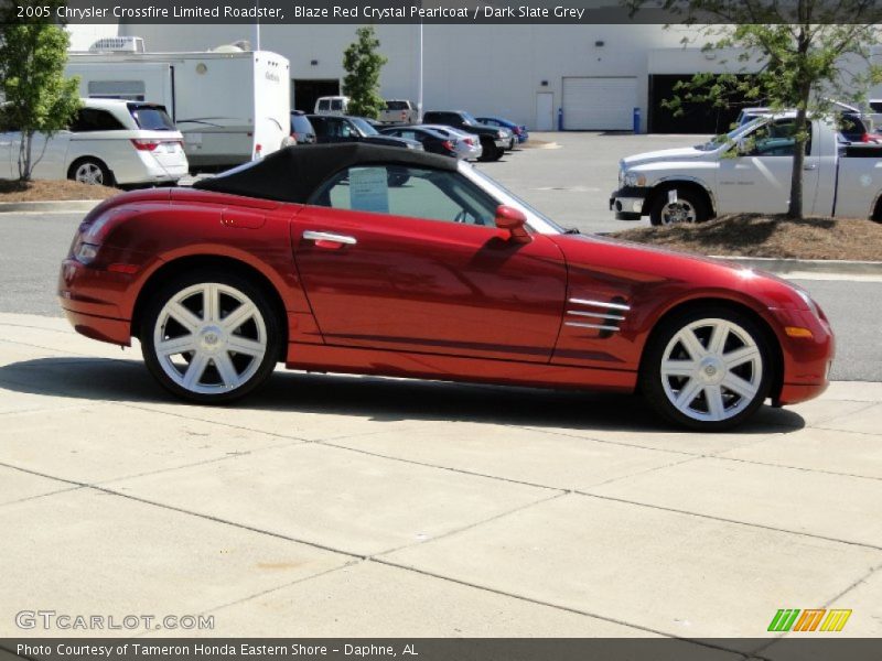 Blaze Red Crystal Pearlcoat / Dark Slate Grey 2005 Chrysler Crossfire Limited Roadster