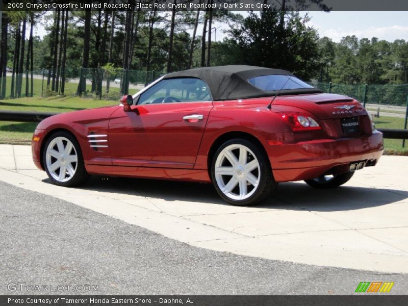 Blaze Red Crystal Pearlcoat / Dark Slate Grey 2005 Chrysler Crossfire Limited Roadster