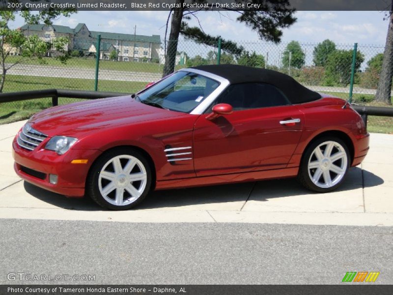 Blaze Red Crystal Pearlcoat / Dark Slate Grey 2005 Chrysler Crossfire Limited Roadster