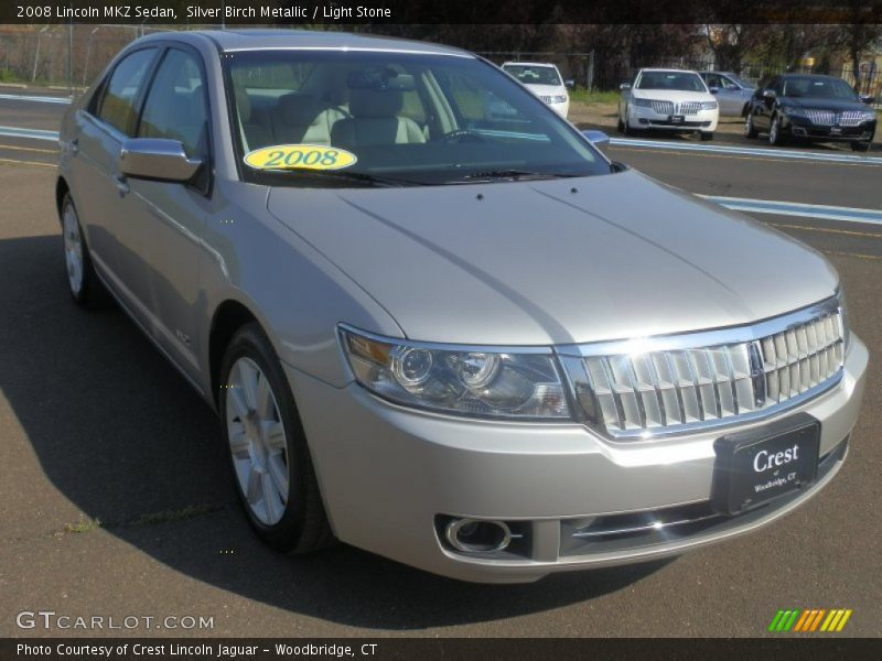 Silver Birch Metallic / Light Stone 2008 Lincoln MKZ Sedan