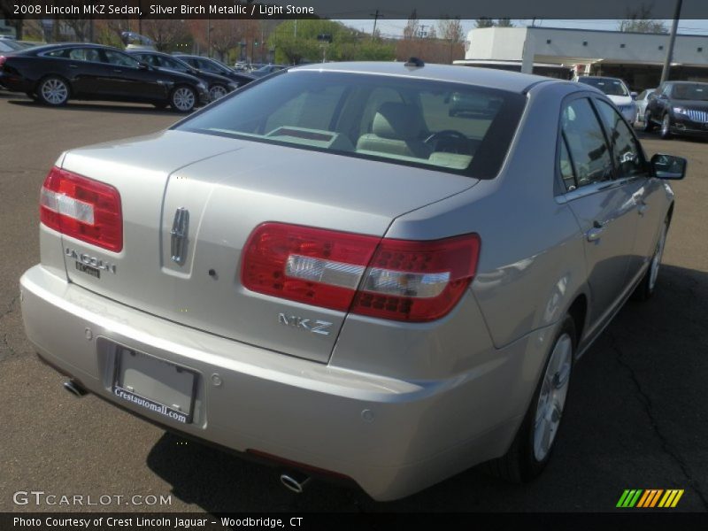Silver Birch Metallic / Light Stone 2008 Lincoln MKZ Sedan
