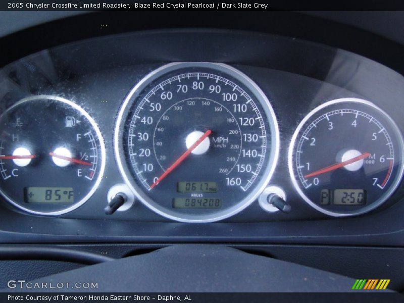 Blaze Red Crystal Pearlcoat / Dark Slate Grey 2005 Chrysler Crossfire Limited Roadster