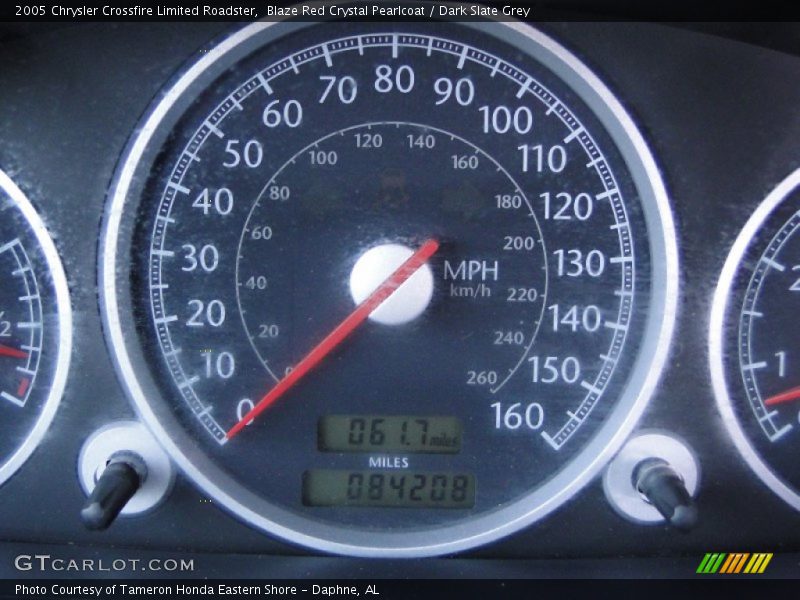 Blaze Red Crystal Pearlcoat / Dark Slate Grey 2005 Chrysler Crossfire Limited Roadster
