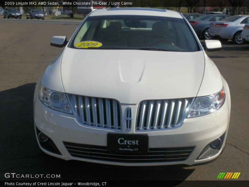 White Chocolate Tri-Coat / Light Camel 2009 Lincoln MKS AWD Sedan