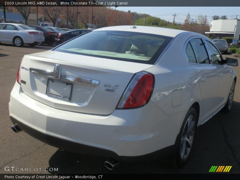 White Chocolate Tri-Coat / Light Camel 2009 Lincoln MKS AWD Sedan