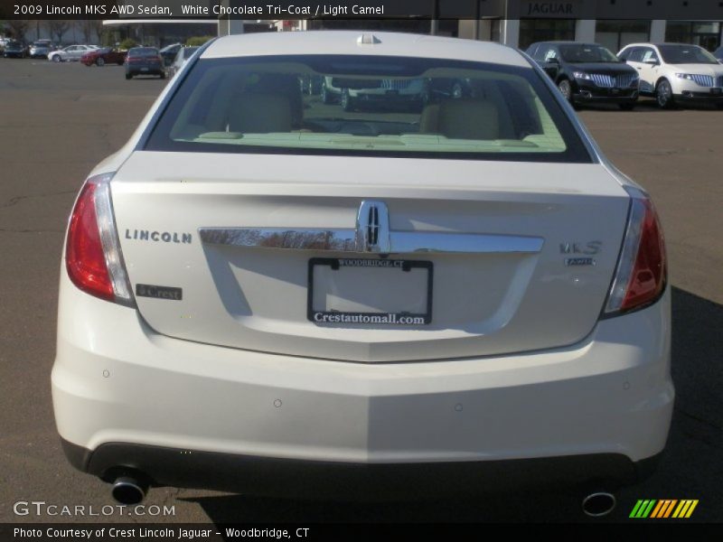 White Chocolate Tri-Coat / Light Camel 2009 Lincoln MKS AWD Sedan