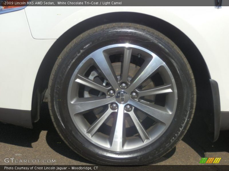 White Chocolate Tri-Coat / Light Camel 2009 Lincoln MKS AWD Sedan