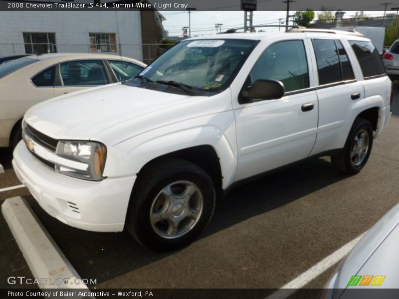 Summit White / Light Gray 2008 Chevrolet TrailBlazer LS 4x4