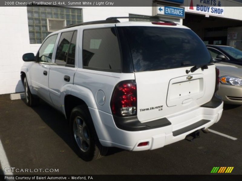 Summit White / Light Gray 2008 Chevrolet TrailBlazer LS 4x4