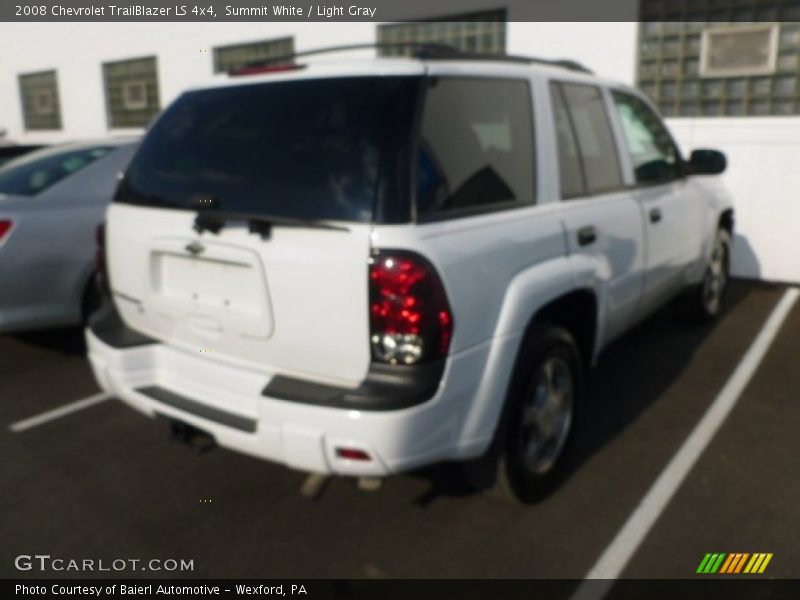 Summit White / Light Gray 2008 Chevrolet TrailBlazer LS 4x4