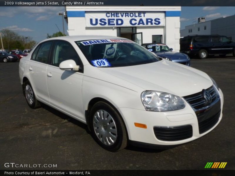 Candy White / Anthracite 2009 Volkswagen Jetta S Sedan