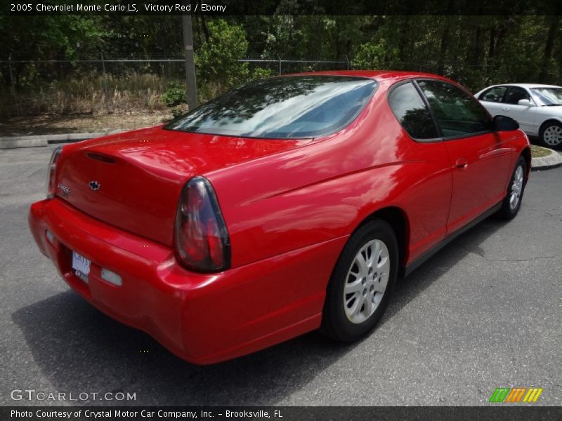 Victory Red / Ebony 2005 Chevrolet Monte Carlo LS