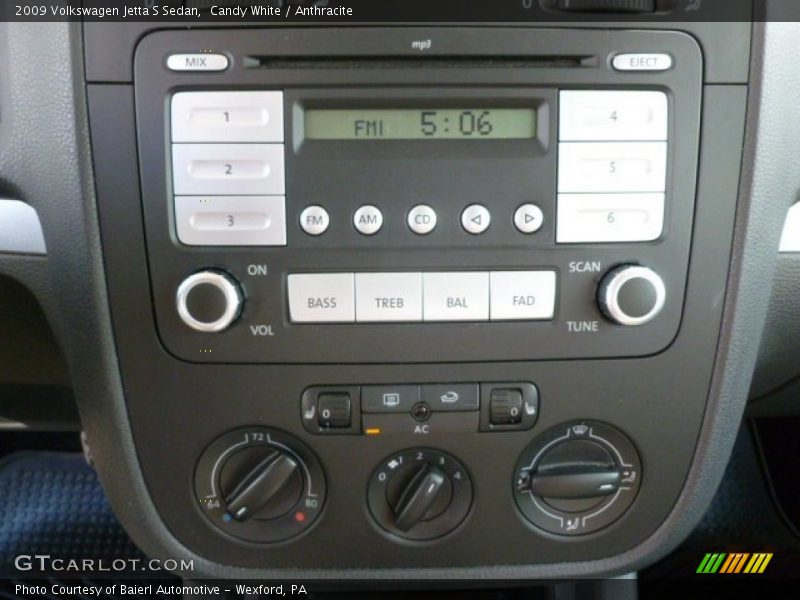 Candy White / Anthracite 2009 Volkswagen Jetta S Sedan
