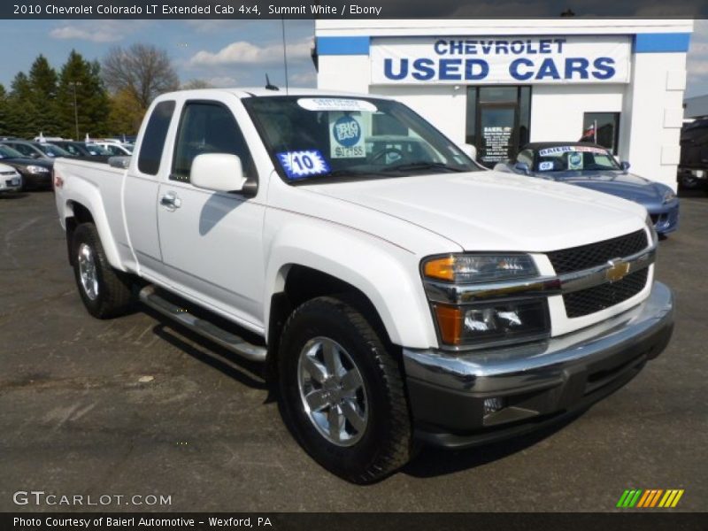 Summit White / Ebony 2010 Chevrolet Colorado LT Extended Cab 4x4