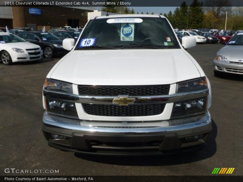 Summit White / Ebony 2010 Chevrolet Colorado LT Extended Cab 4x4