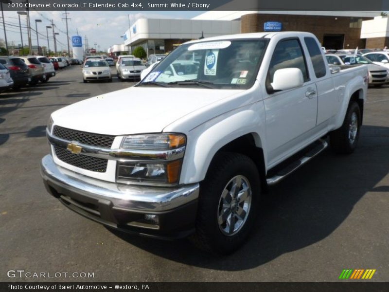 Summit White / Ebony 2010 Chevrolet Colorado LT Extended Cab 4x4