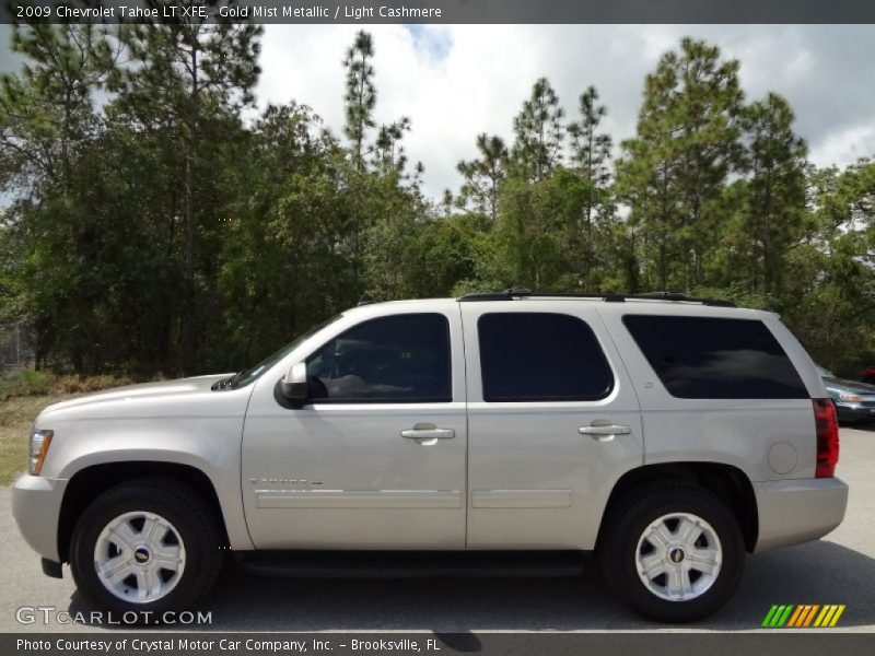 Gold Mist Metallic / Light Cashmere 2009 Chevrolet Tahoe LT XFE