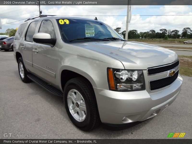 Gold Mist Metallic / Light Cashmere 2009 Chevrolet Tahoe LT XFE