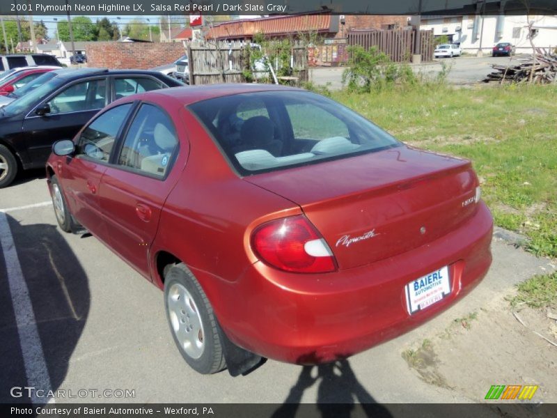 Salsa Red Pearl / Dark Slate Gray 2001 Plymouth Neon Highline LX