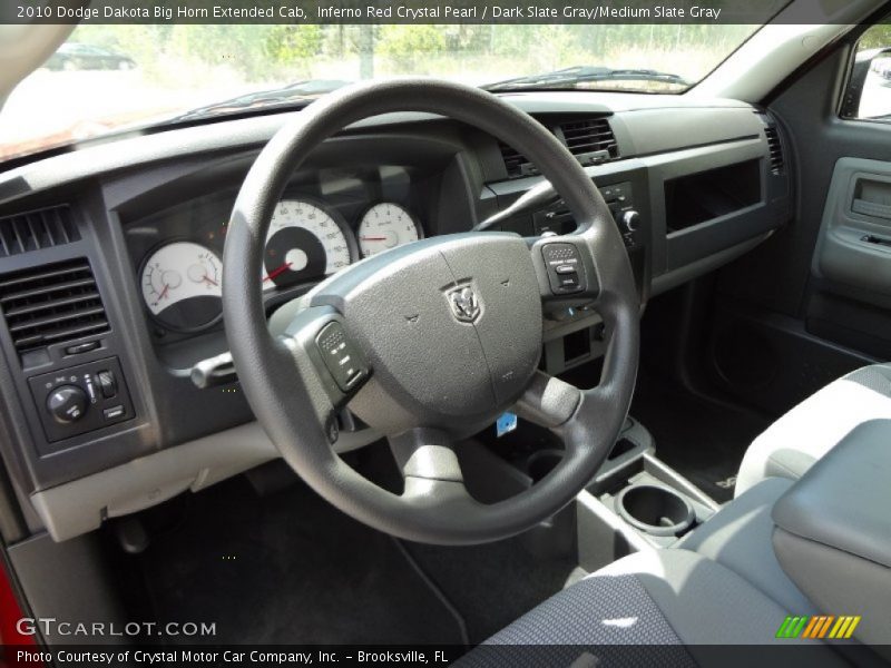 Inferno Red Crystal Pearl / Dark Slate Gray/Medium Slate Gray 2010 Dodge Dakota Big Horn Extended Cab