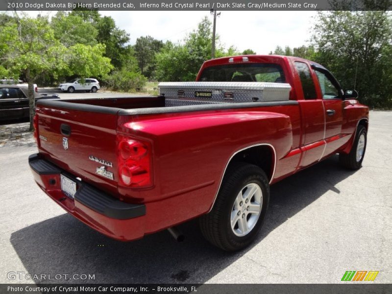 Inferno Red Crystal Pearl / Dark Slate Gray/Medium Slate Gray 2010 Dodge Dakota Big Horn Extended Cab