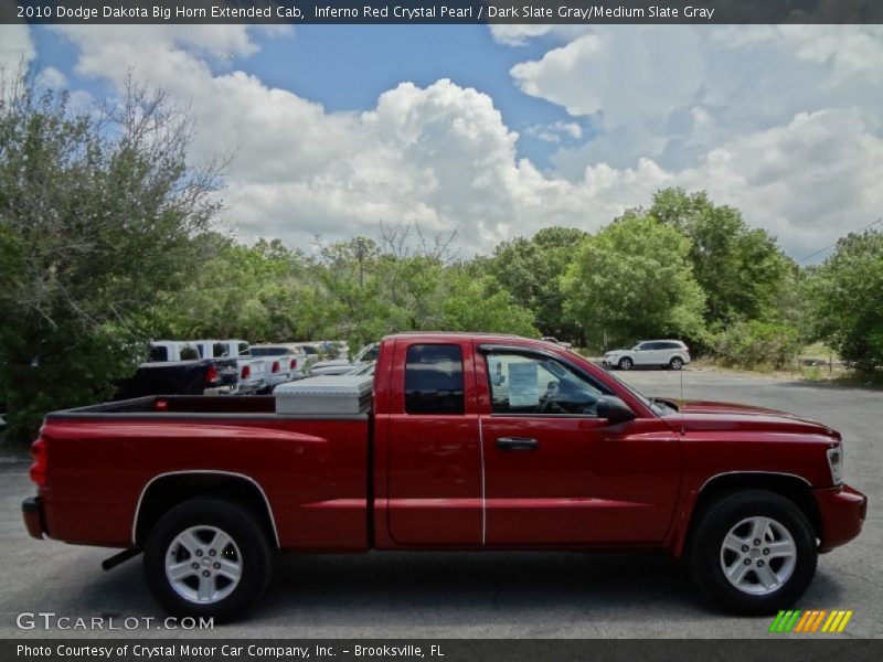 Inferno Red Crystal Pearl / Dark Slate Gray/Medium Slate Gray 2010 Dodge Dakota Big Horn Extended Cab
