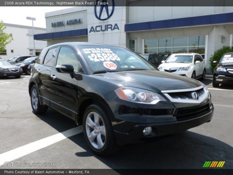 Nighthawk Black Pearl / Taupe 2008 Acura RDX Technology