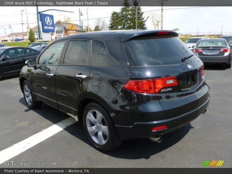 Nighthawk Black Pearl / Taupe 2008 Acura RDX Technology