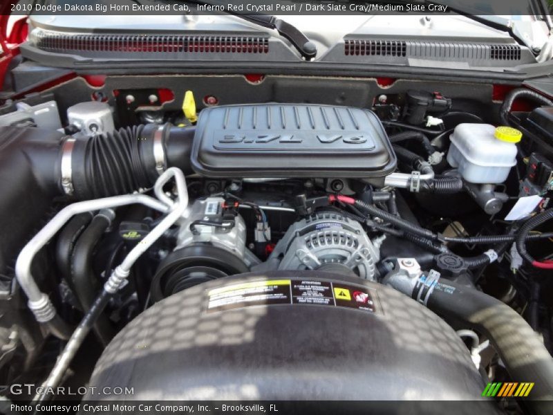 Inferno Red Crystal Pearl / Dark Slate Gray/Medium Slate Gray 2010 Dodge Dakota Big Horn Extended Cab