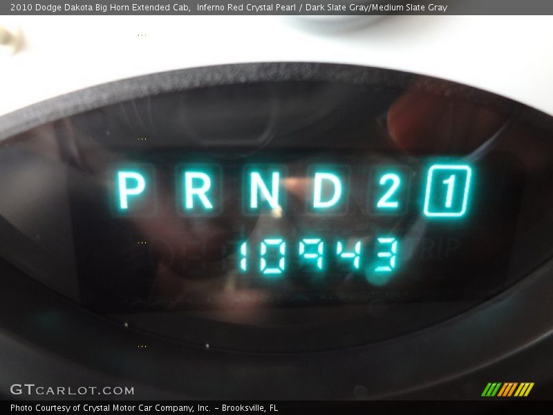Inferno Red Crystal Pearl / Dark Slate Gray/Medium Slate Gray 2010 Dodge Dakota Big Horn Extended Cab