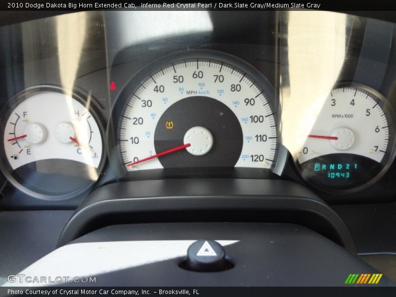 Inferno Red Crystal Pearl / Dark Slate Gray/Medium Slate Gray 2010 Dodge Dakota Big Horn Extended Cab