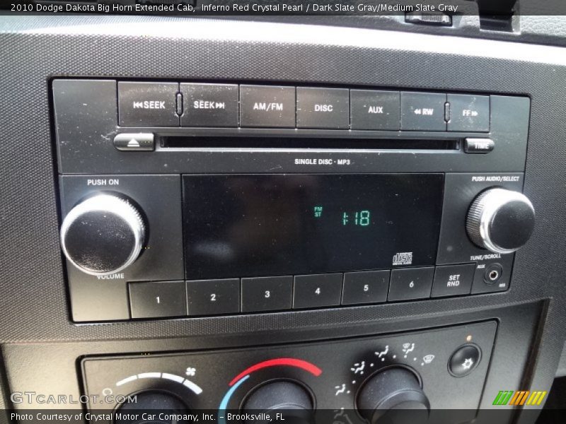 Inferno Red Crystal Pearl / Dark Slate Gray/Medium Slate Gray 2010 Dodge Dakota Big Horn Extended Cab