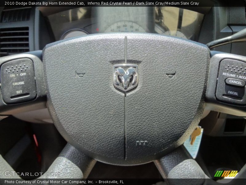 Inferno Red Crystal Pearl / Dark Slate Gray/Medium Slate Gray 2010 Dodge Dakota Big Horn Extended Cab