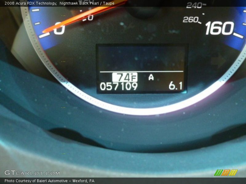 Nighthawk Black Pearl / Taupe 2008 Acura RDX Technology