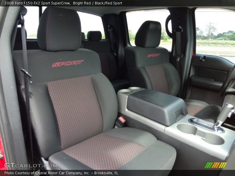  2008 F150 FX2 Sport SuperCrew Black/Red Sport Interior