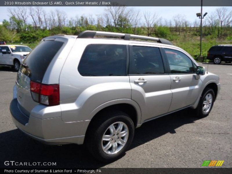 Quick Silver Metallic / Black 2010 Mitsubishi Endeavor LS AWD