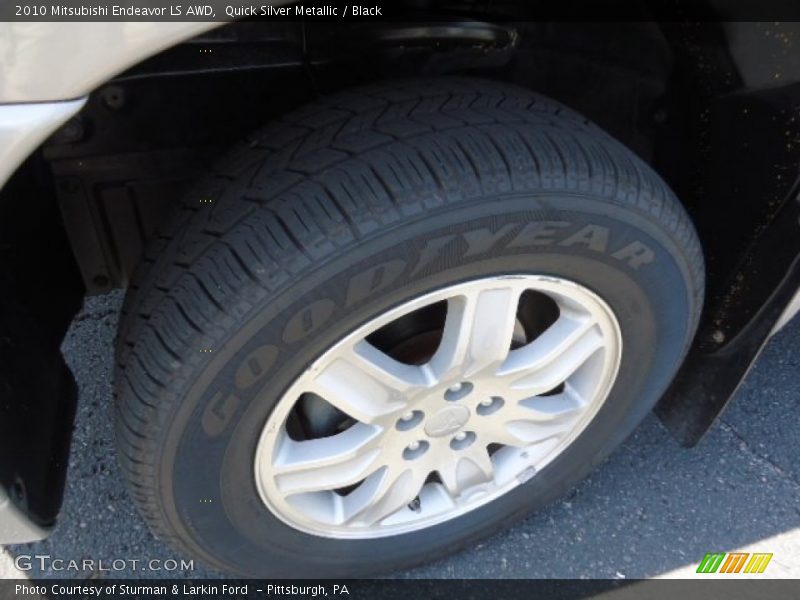 Quick Silver Metallic / Black 2010 Mitsubishi Endeavor LS AWD