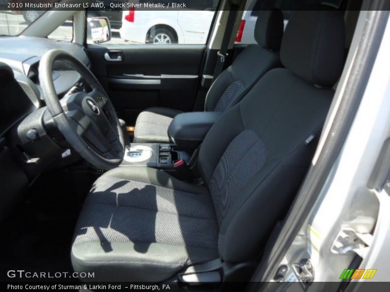 Quick Silver Metallic / Black 2010 Mitsubishi Endeavor LS AWD