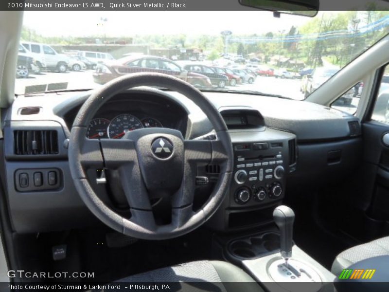 Quick Silver Metallic / Black 2010 Mitsubishi Endeavor LS AWD