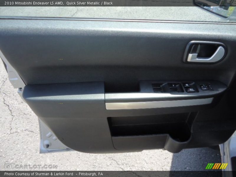 Quick Silver Metallic / Black 2010 Mitsubishi Endeavor LS AWD