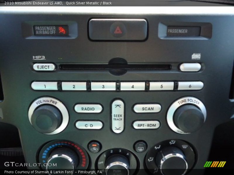 Quick Silver Metallic / Black 2010 Mitsubishi Endeavor LS AWD