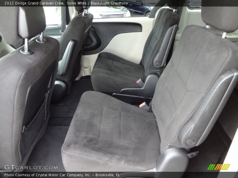 Stone White / Black/Light Graystone 2012 Dodge Grand Caravan Crew