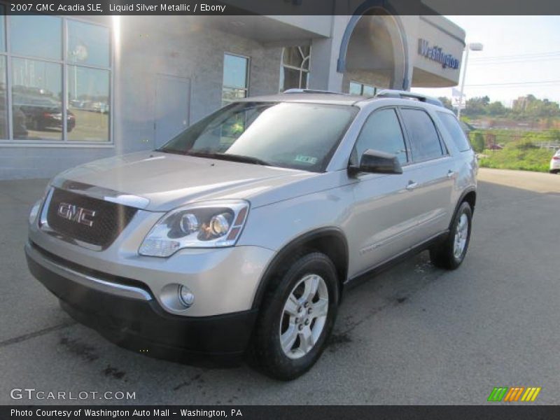 Liquid Silver Metallic / Ebony 2007 GMC Acadia SLE