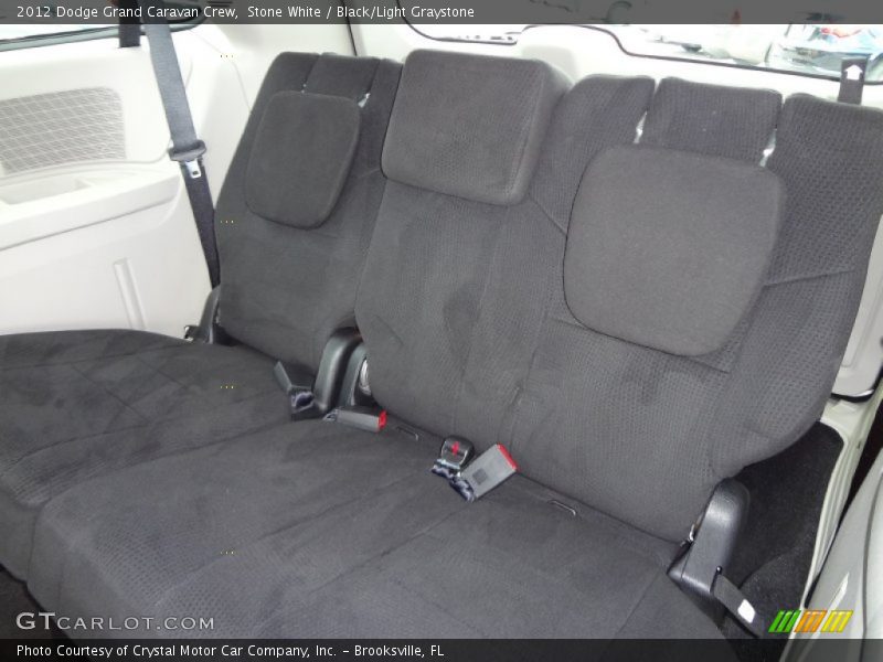 Stone White / Black/Light Graystone 2012 Dodge Grand Caravan Crew