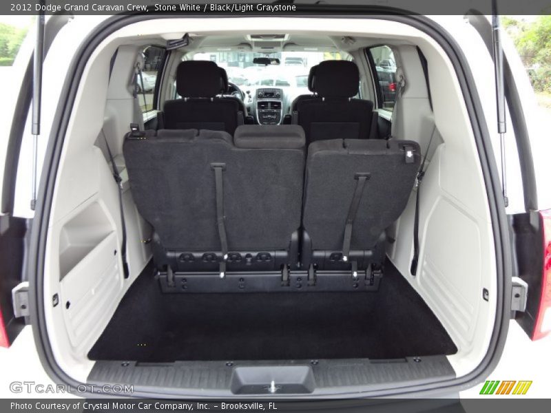 Stone White / Black/Light Graystone 2012 Dodge Grand Caravan Crew
