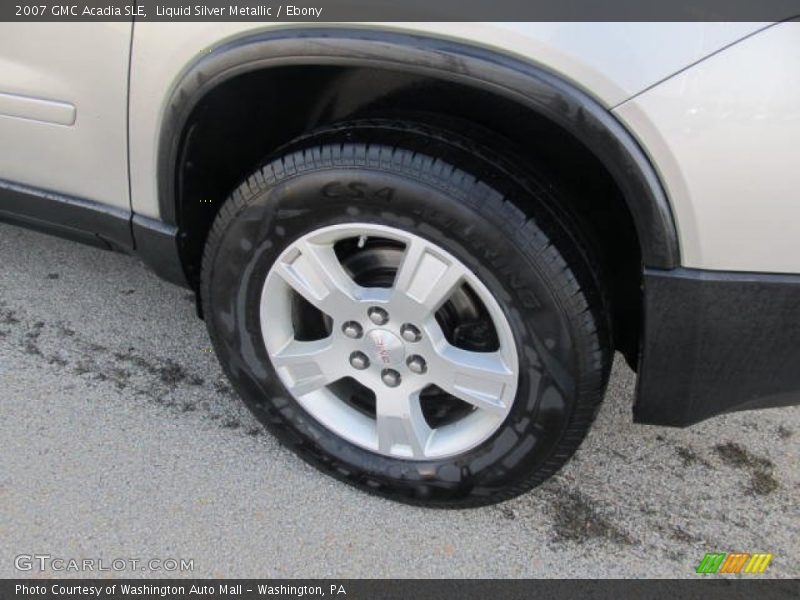 Liquid Silver Metallic / Ebony 2007 GMC Acadia SLE