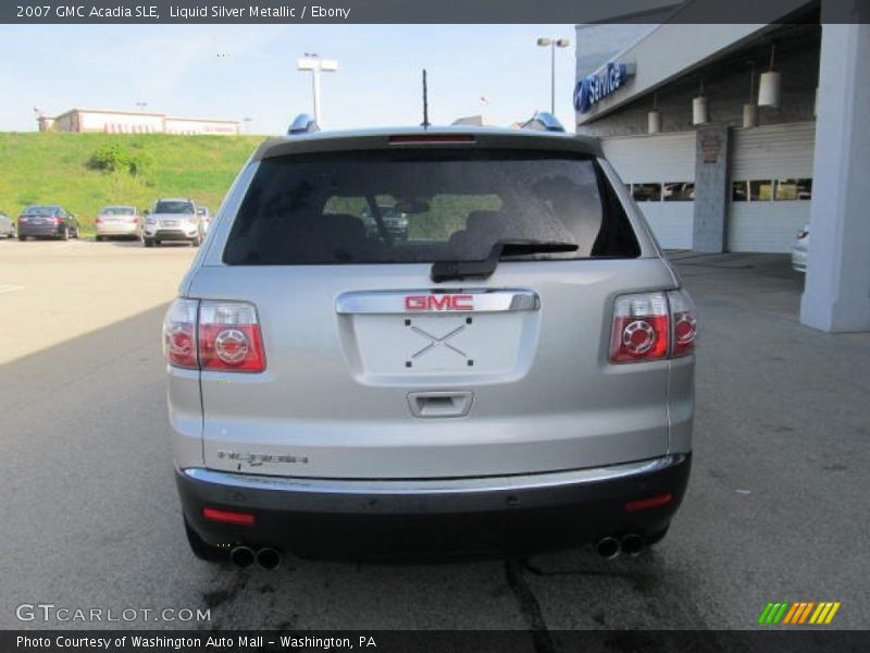 Liquid Silver Metallic / Ebony 2007 GMC Acadia SLE